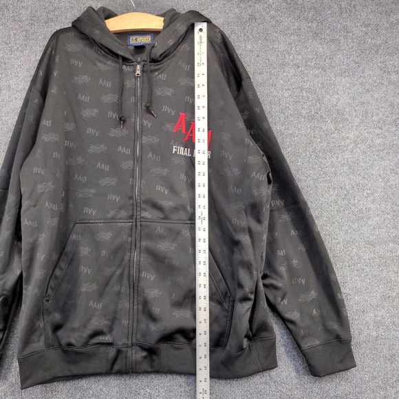 C.T. Sports Mens AAU Nationals Final Four Zip Up Hoodie Black XXL All Over Print - Picture 11 of 13